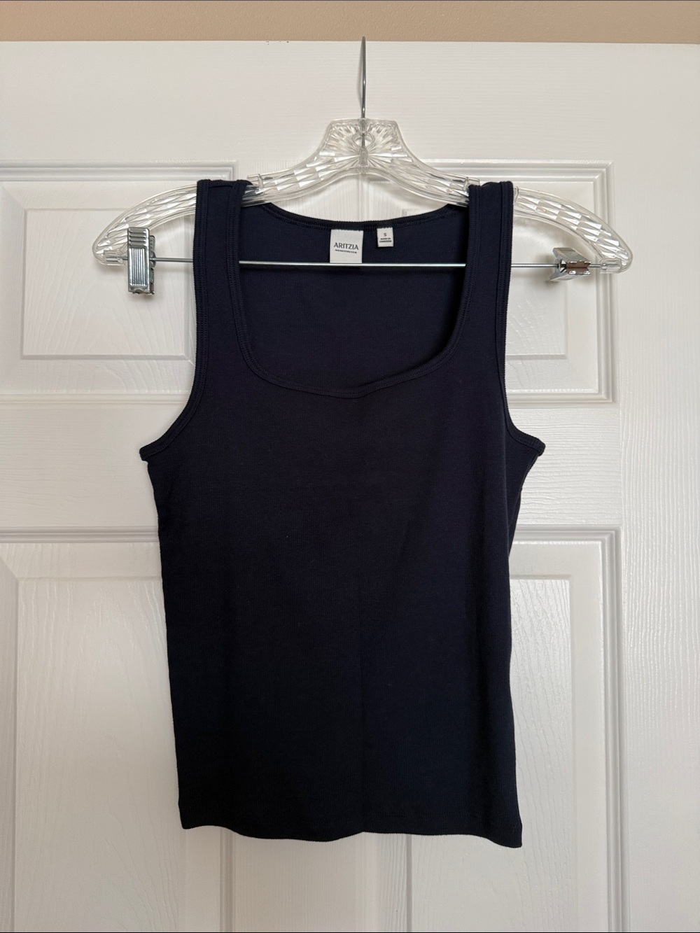Aritzia TNA Homestretch Admiral Rib Frequency Tank S
